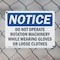 Signmission Do Not Operate Rotating Machinery While OSHA Notice Sign, Plastic, 10in W x 7in L, 2PK OS-2PACK-NS-P-710-L-11322 - alternate 3